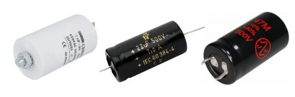 Motor run, F+T and JJ capacitors