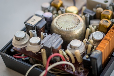 Audio amplifier part of the circuit