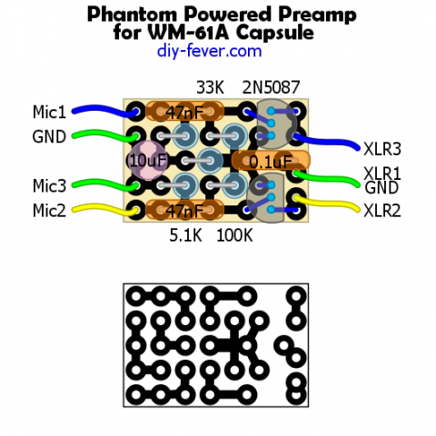WM61-A Preamp Layout