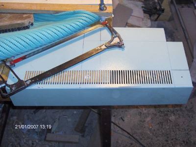 Cutting steel sheet